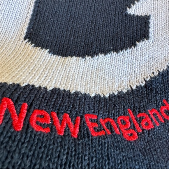 Pearls & Camo New England Anchor Sweater Nautical Crewneck Classic Cotton S Blue - Picture 7 of 7